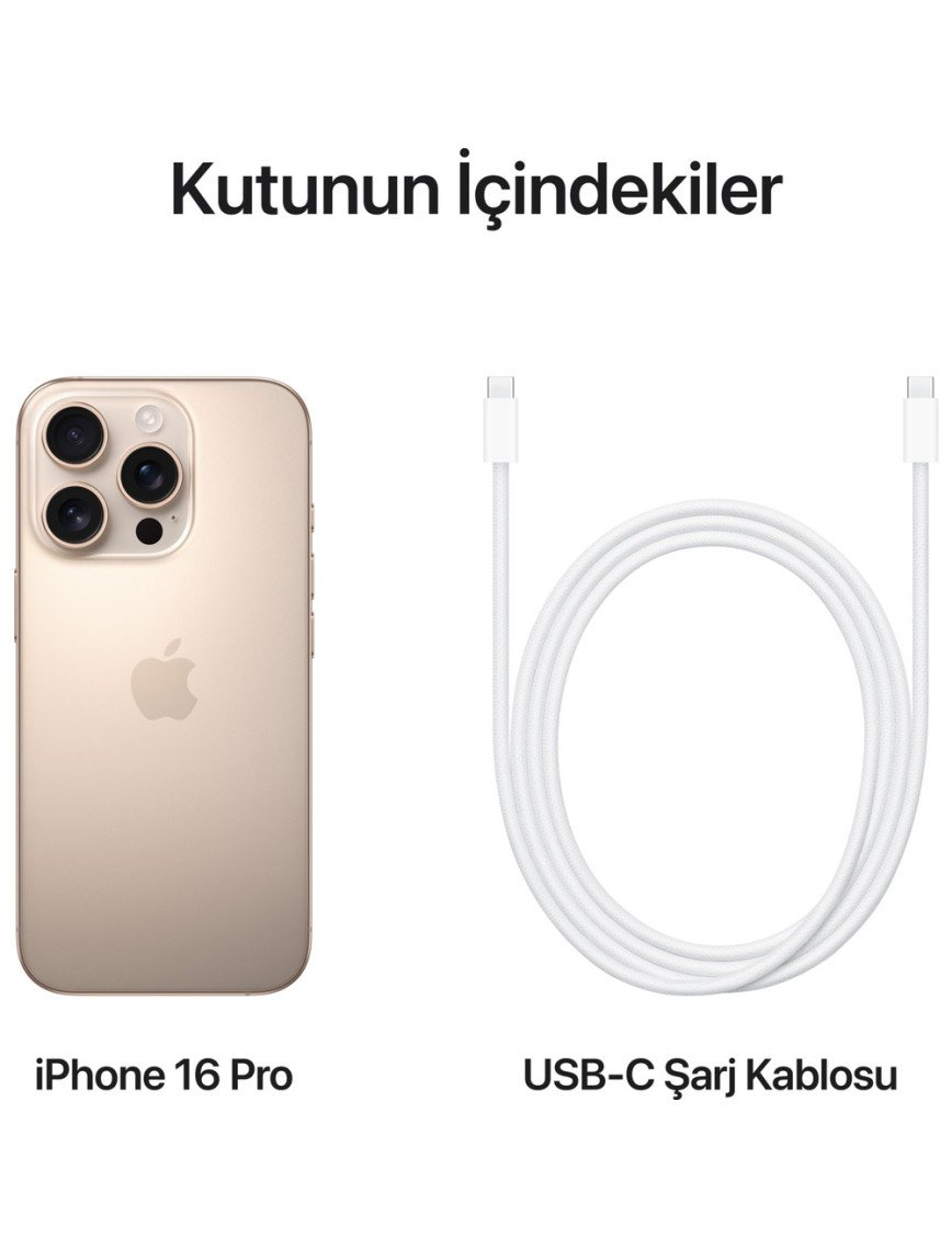 iPhone 16 Pro 128GB Çöl Titanyum iPhone 16 Pro 128GB Çöl Titanyum