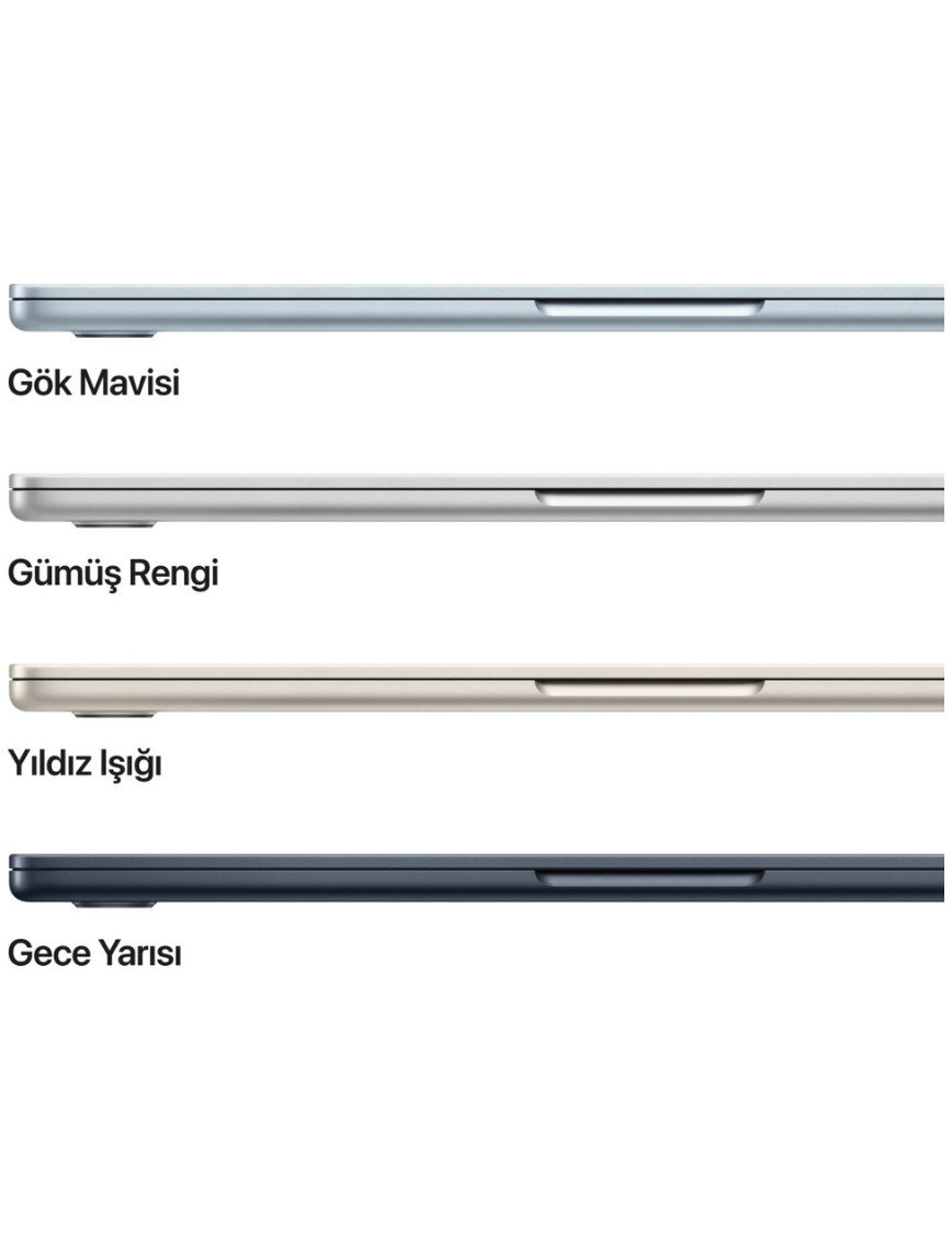 Apple MacBook Air M4 16GB 512GB SSD macOS 13" Taşınabilir Bilgisayar Gümüş MW0X3TU/A Apple MacBook Air M4 16GB 512GB SSD macOS 13" Taşınabilir Bilgisayar Gümüş MW0X3TU/A