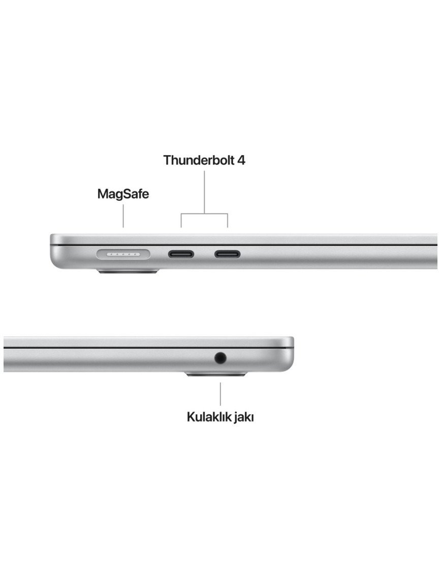 Apple MacBook Air M4 16GB 512GB SSD macOS 13" Taşınabilir Bilgisayar Gümüş MW0X3TU/A Apple MacBook Air M4 16GB 512GB SSD macOS 13" Taşınabilir Bilgisayar Gümüş MW0X3TU/A