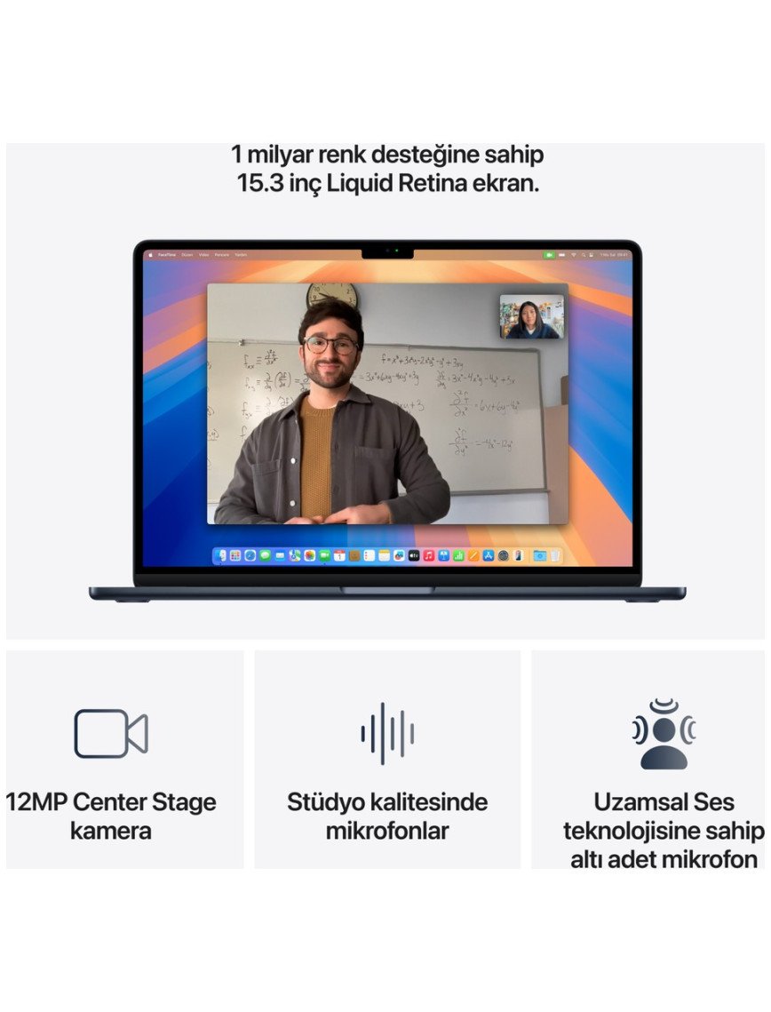Apple MacBook Air M4 24GB 512GB SSD macOS 15" Taşınabilir Bilgisayar Gece Yarısı MC6L4TU/A Apple MacBook Air M4 24GB 512GB SSD macOS 15" Taşınabilir Bilgisayar Gece Yarısı MC6L4TU/A